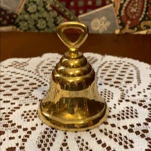 Small polished solid brass bell